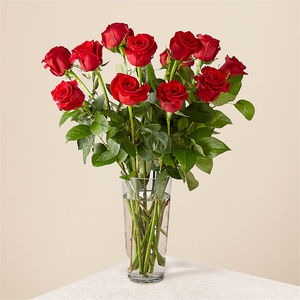 Long Stem Red Rose Bouquet – Black Orchid Florist, Santa Ana CA