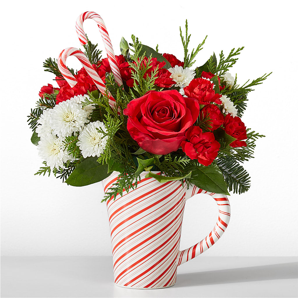 Peppermint Swirl Mug – Black Orchid Florist, Santa Ana CA