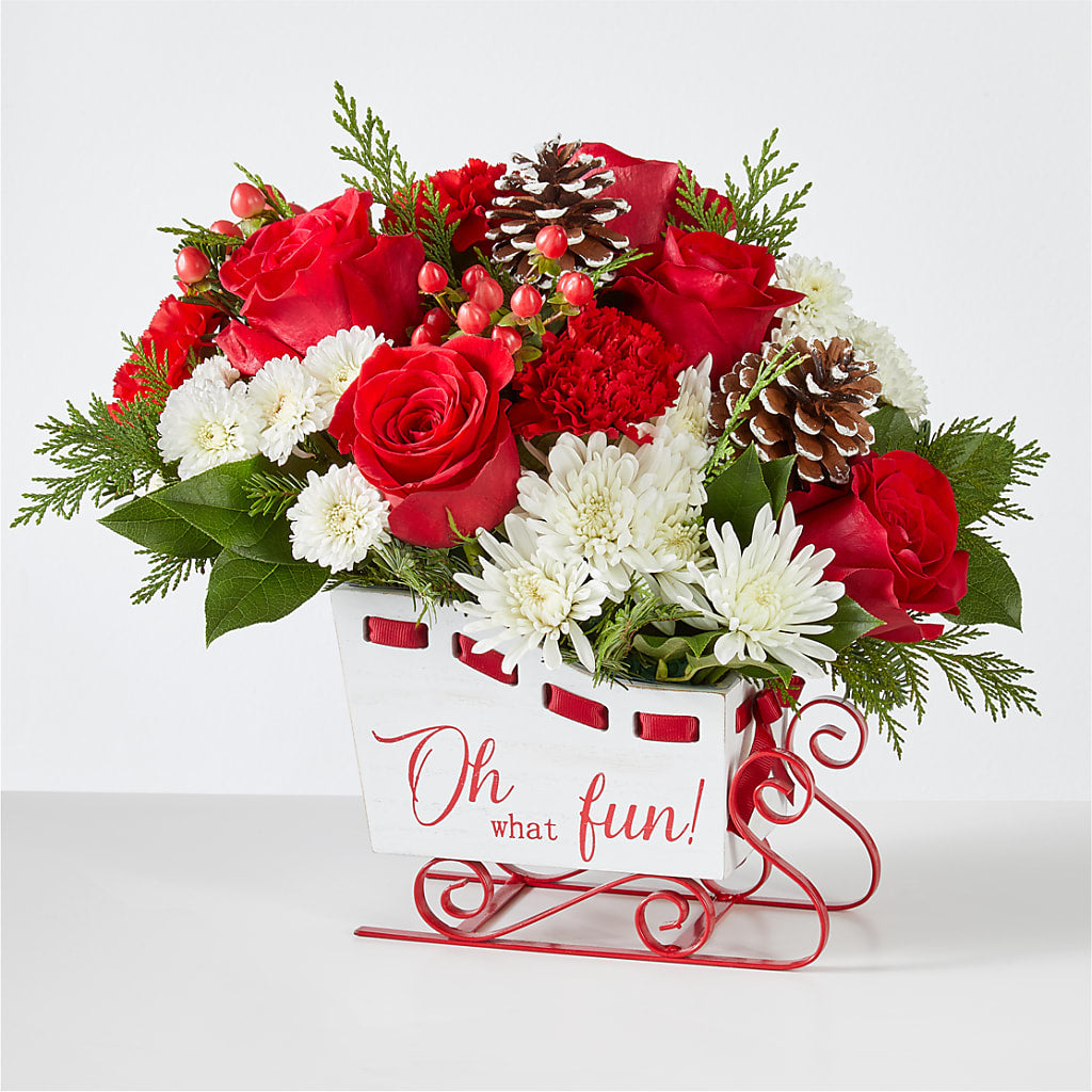 Sleigh Bells Bouquet – Black Orchid Florist, Santa Ana CA