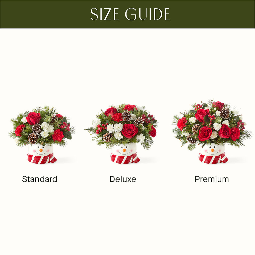 Jolly Snowman Bouquet – Black Orchid Florist, Santa Ana CA