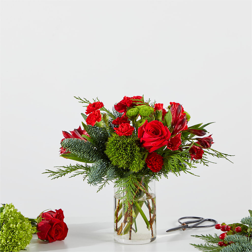 Merry Moment Bouquet – A Florist Original – Black Orchid Florist, Santa Ana CA