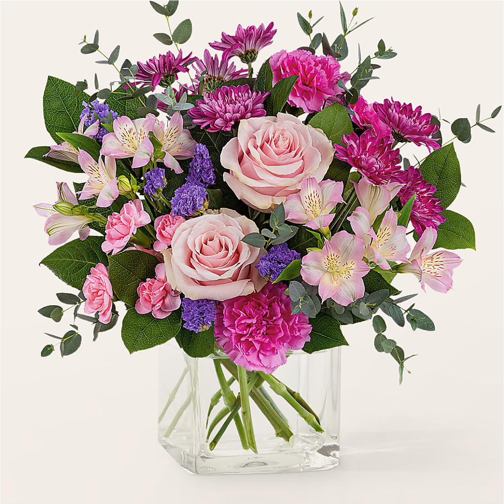 Rosy Radiance Bouquet – Black Orchid Florist, Santa Ana CA