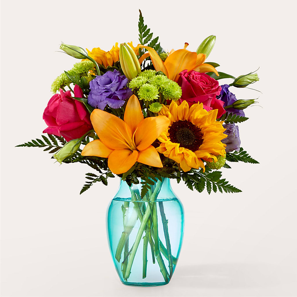 Double Rainbow Bouquet – Black Orchid Florist, Santa Ana CA