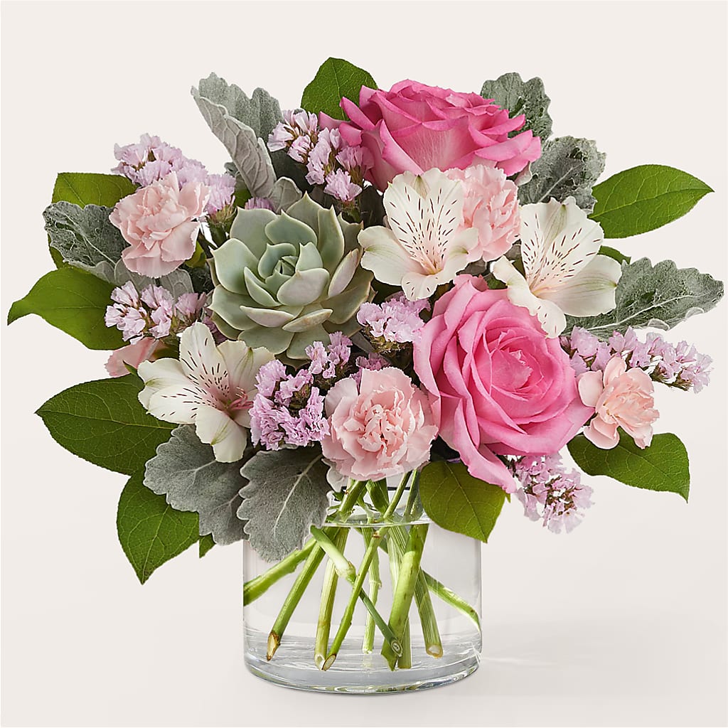 Dusty Rose Bouquet – Black Orchid Florist, Santa Ana CA