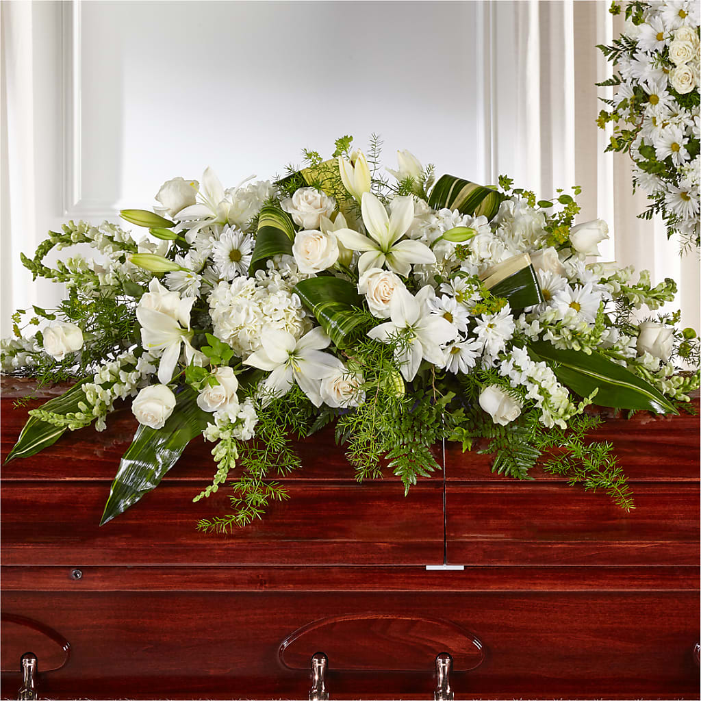 Abundance Casket Spray – Black Orchid Florist, Santa Ana CA