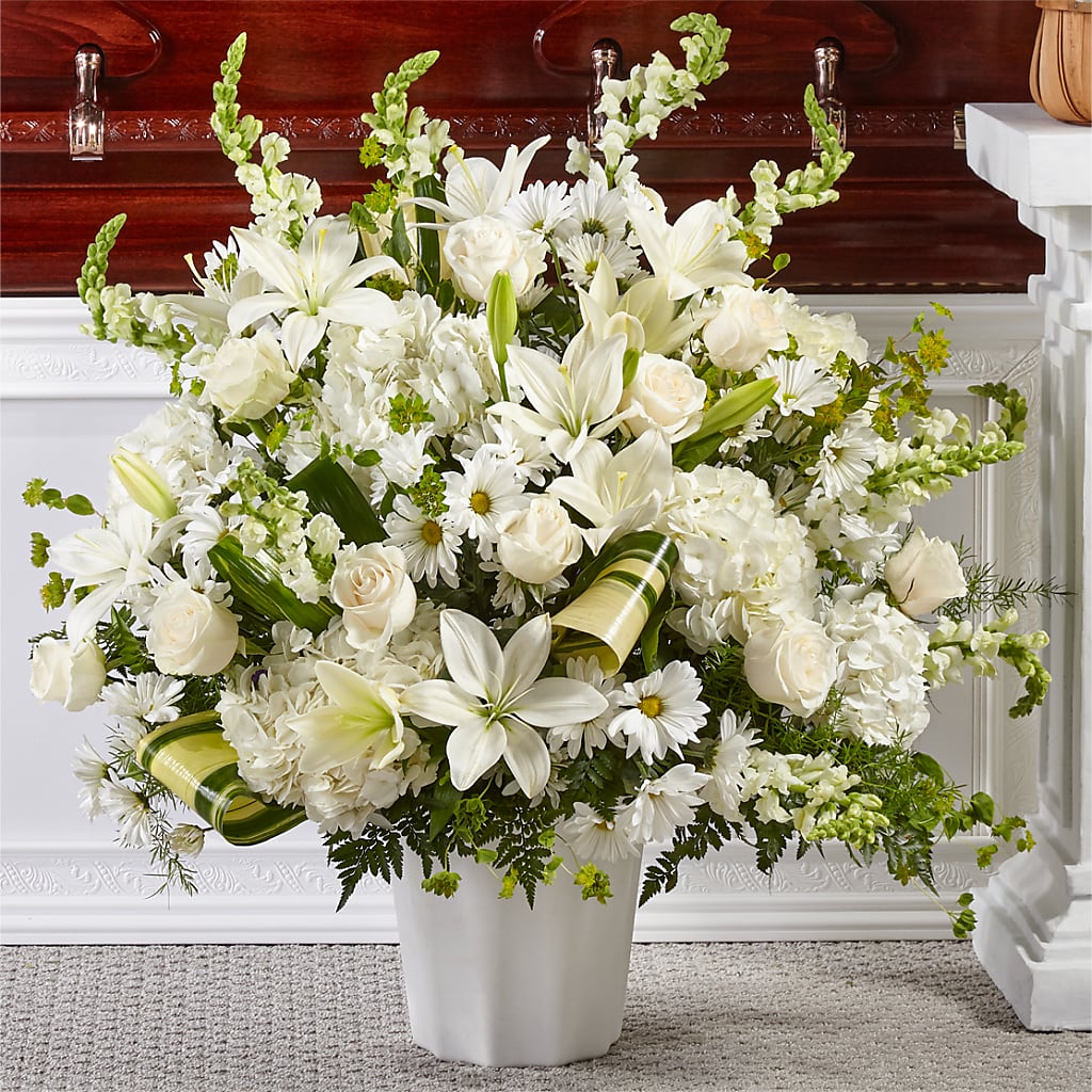 Thoughts of Tranquility Floor Basket – Black Orchid Florist, Santa Ana CA