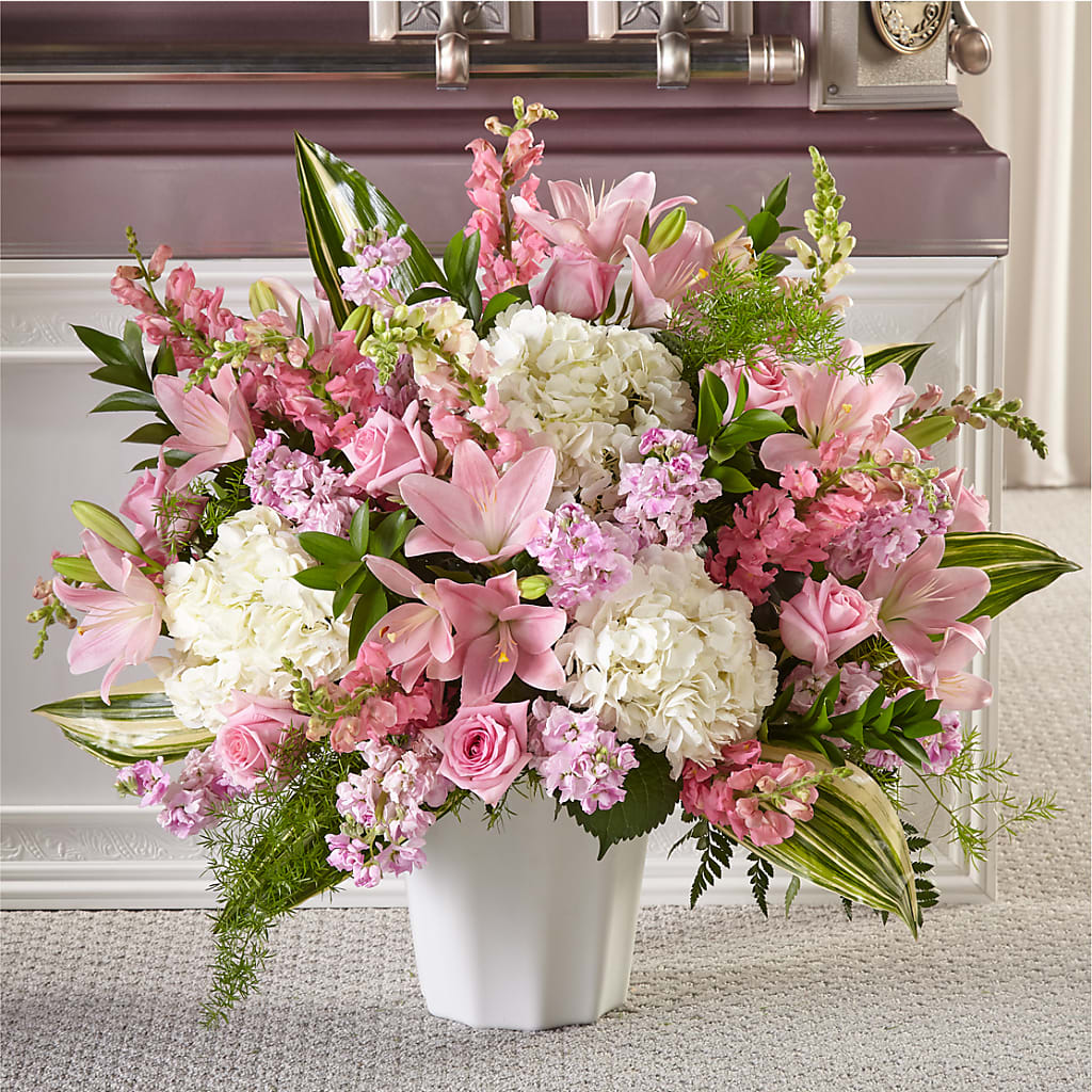 Simply Serene Floor Basket – Black Orchid Florist, Santa Ana CA