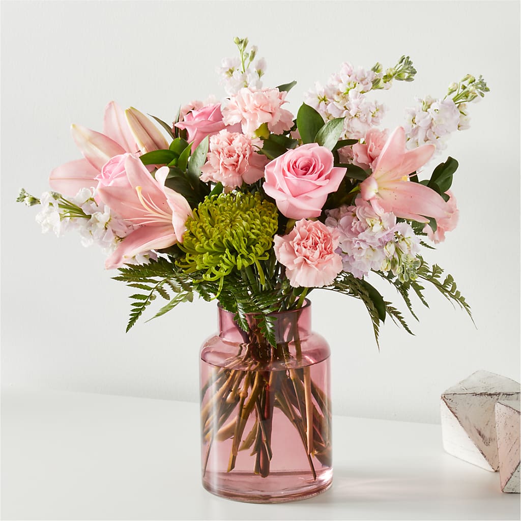 Pretty in Pink Bouquet – Black Orchid Florist, Santa Ana CA