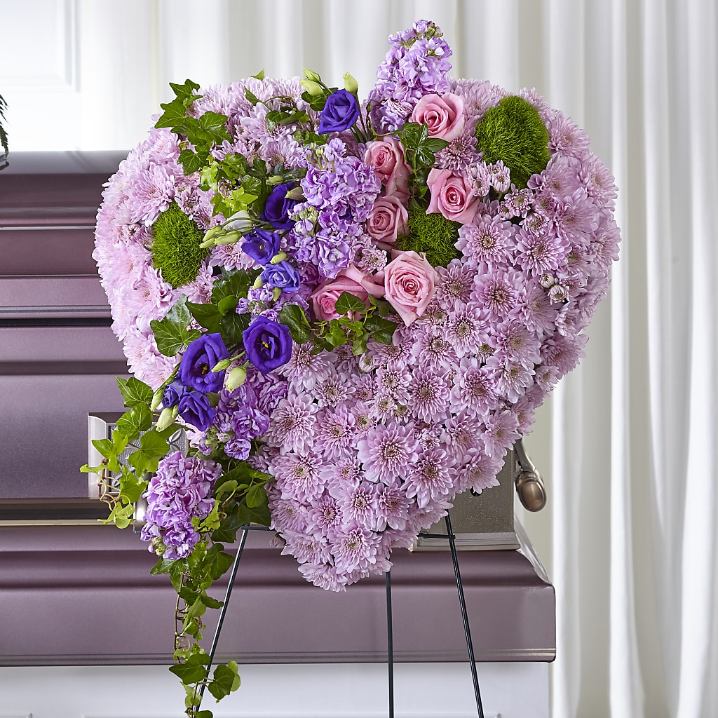 Treasured Love Standing Heart – Black Orchid Florist, Santa Ana CA