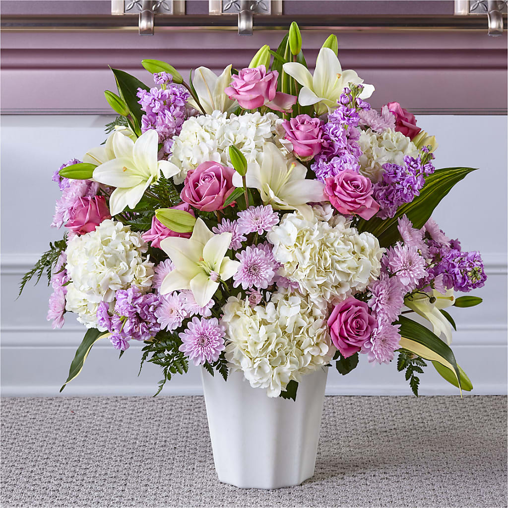 Heaven Sent Floor Basket – Black Orchid Florist, Santa Ana CA