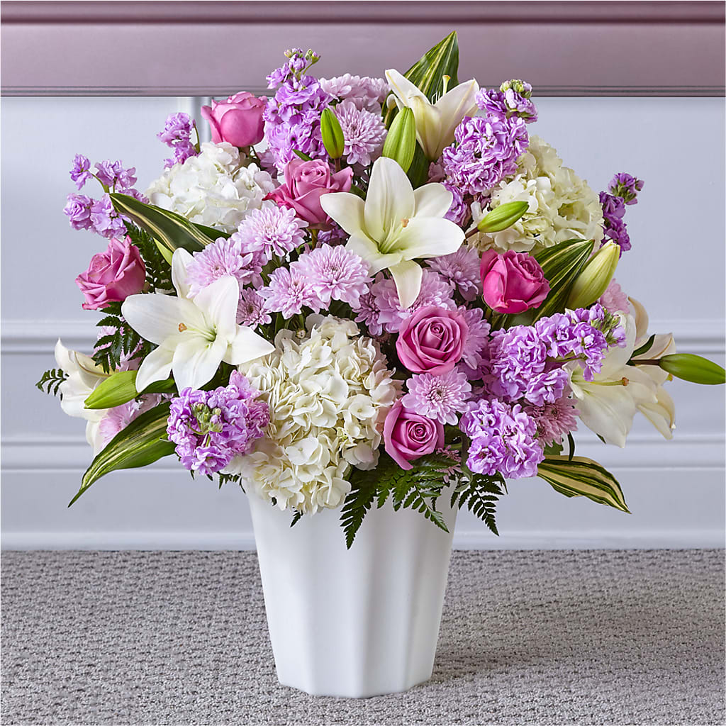 Heaven Sent Floor Basket – Black Orchid Florist, Santa Ana CA