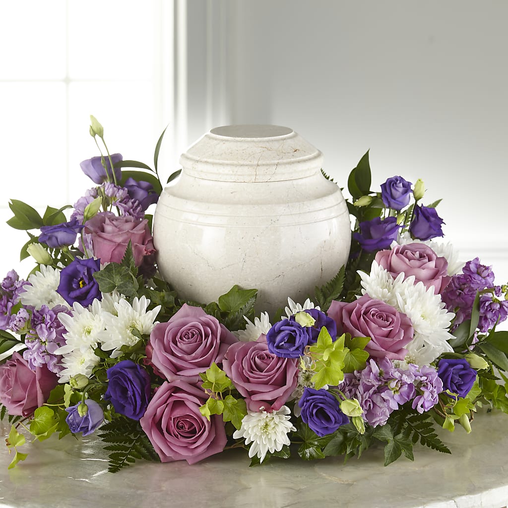 Blooming Sympathy Cremation Adornment – Black Orchid Florist, Santa Ana CA