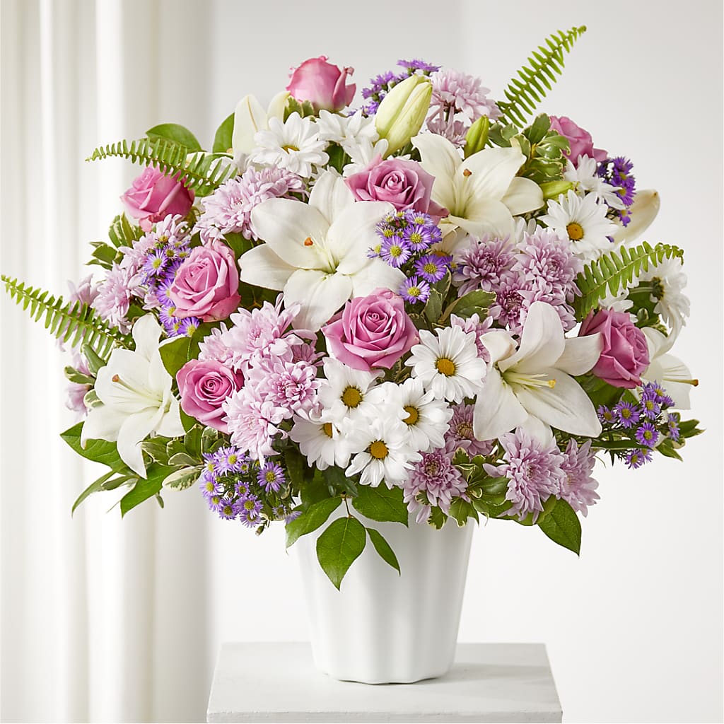 Warmest Thoughts Tabletop Basket – Black Orchid Florist, Santa Ana CA