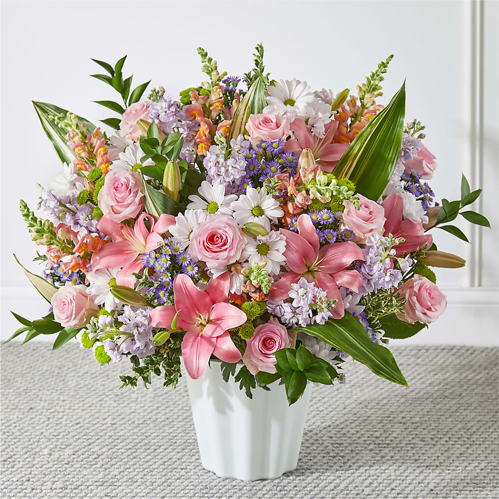 Abundant Compassion Floor Basket – Black Orchid Florist, Santa Ana CA