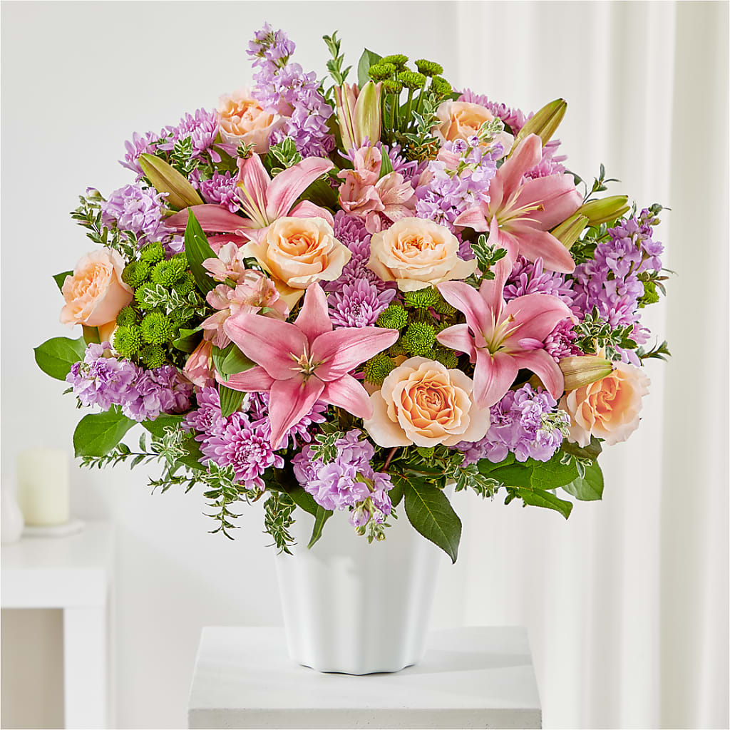 Supportive Embrace Tabletop Basket – Black Orchid Florist, Santa Ana CA