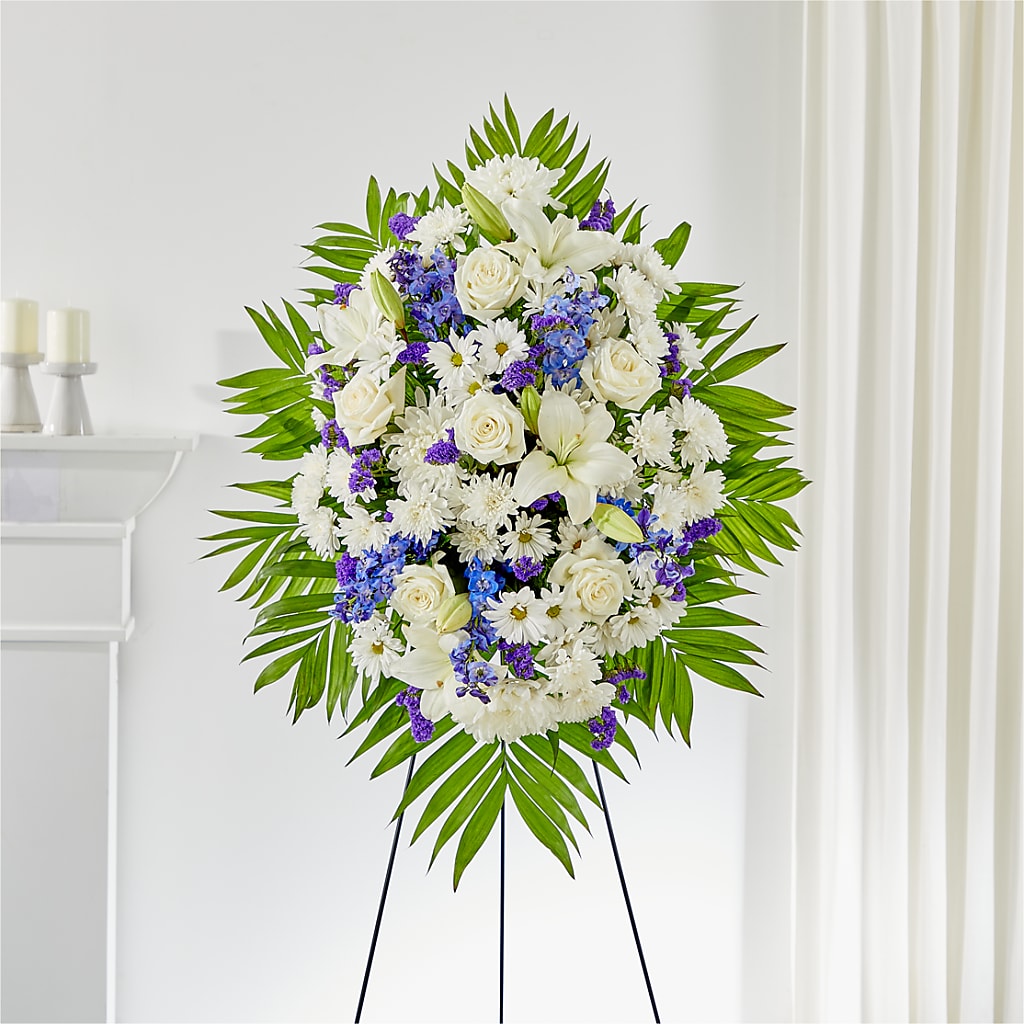 At Rest Standing Spray – Black Orchid Florist, Santa Ana CA