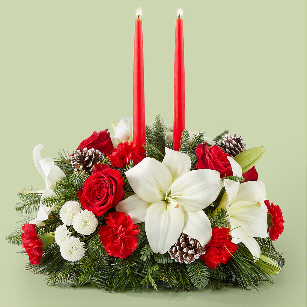 Seasonal Festivities Centerpiece – Black Orchid Florist, Santa Ana CA