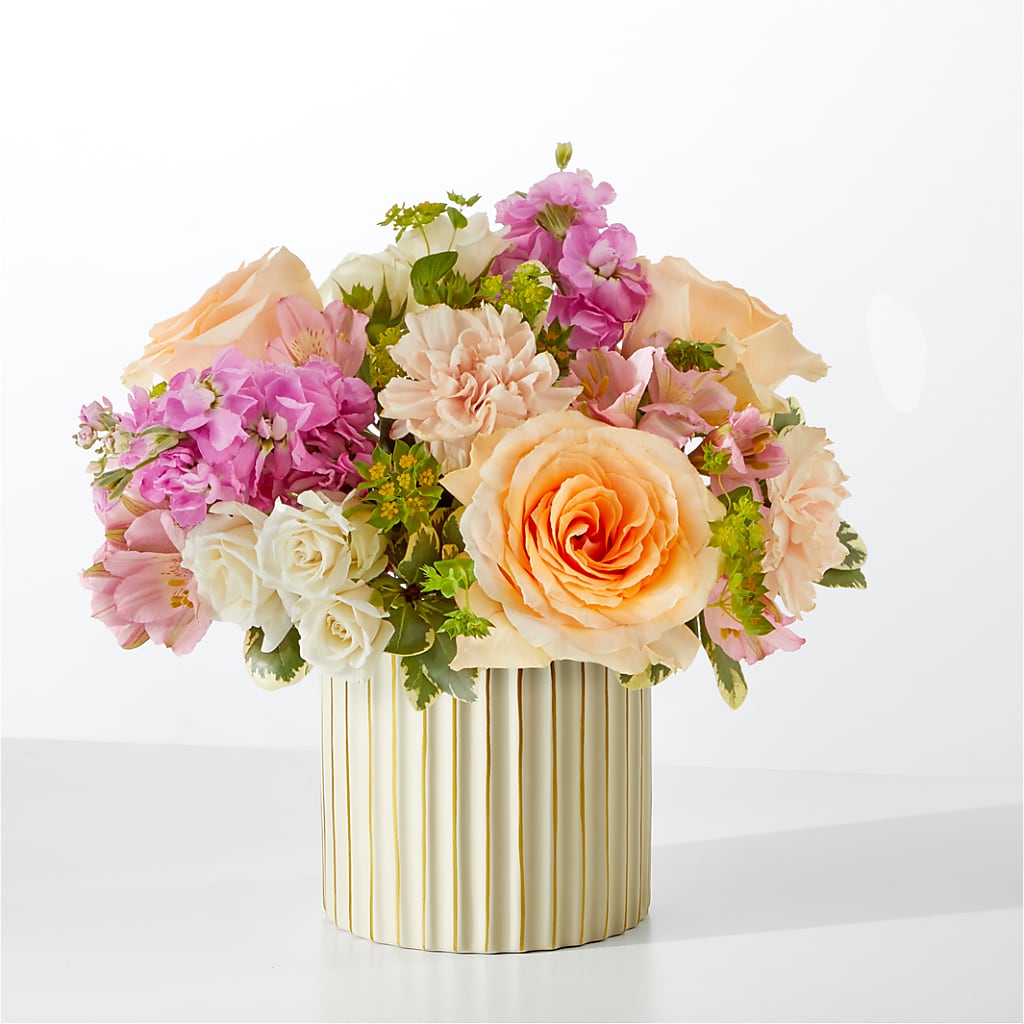 Paradise Bouquet with Ivory Vase – Black Orchid Florist, Santa Ana CA