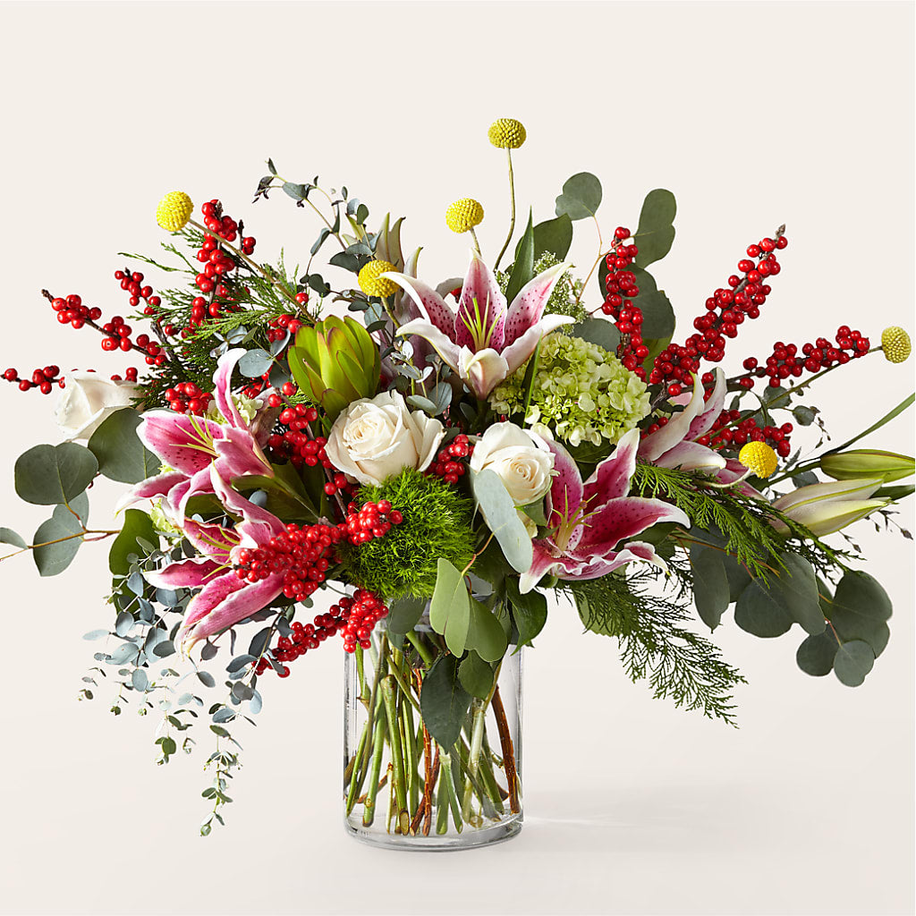 Berry & Bright Bouquet – Black Orchid Florist, Santa Ana CA