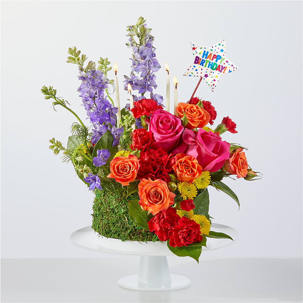 Best Year Yet Floral Cake – Black Orchid Florist, Santa Ana CA