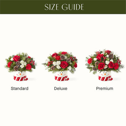Jolly Snowman Bouquet –  Black Orchid Florist, Santa Ana CA