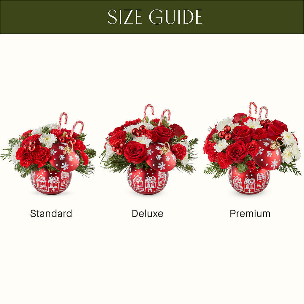 Cheer in the Air Ornament –  Black Orchid Florist, Santa Ana CA