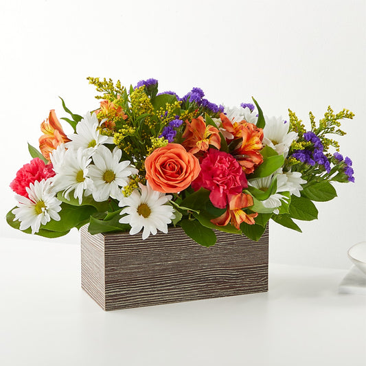 Oopsie Daisy Box Bouquet –  Black Orchid Florist, Santa Ana CA