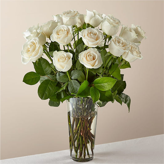 Long Stem White Rose Bouquet –  Black Orchid Florist, Santa Ana CA