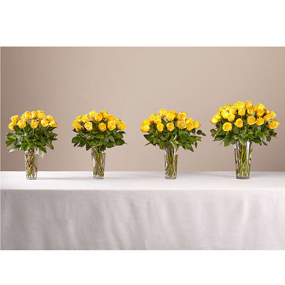 Long Stem Yellow Rose Bouquet –  Black Orchid Florist, Santa Ana CA