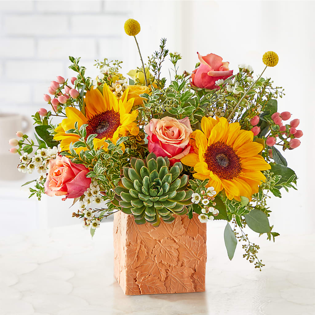 Sunflower Season Bouquet –  Black Orchid Florist, Santa Ana CA