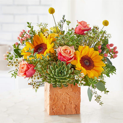 Sunflower Season Bouquet –  Black Orchid Florist, Santa Ana CA