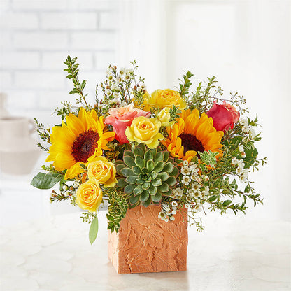 Sunflower Season Bouquet –  Black Orchid Florist, Santa Ana CA