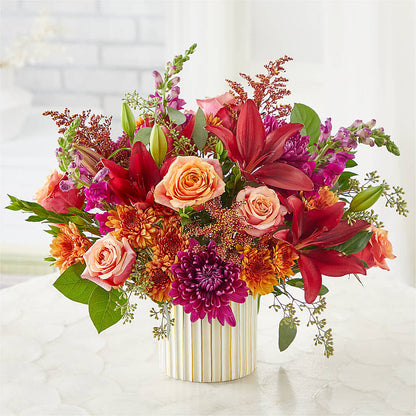 Burgundy Landscape Bouquet –  Black Orchid Florist, Santa Ana CA