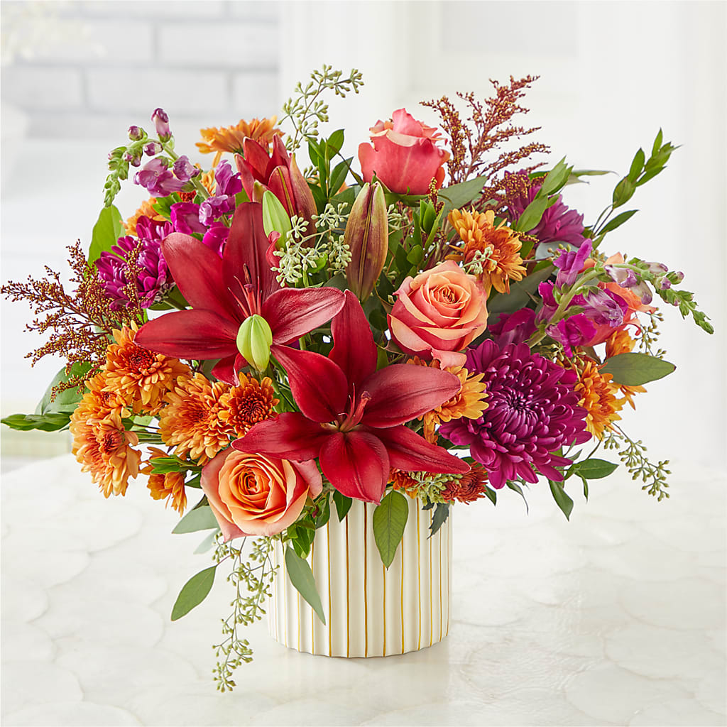 Burgundy Landscape Bouquet –  Black Orchid Florist, Santa Ana CA