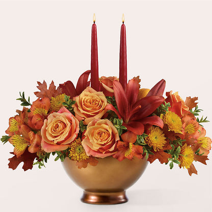 Harvest Table Centerpiece –  Black Orchid Florist, Santa Ana CA