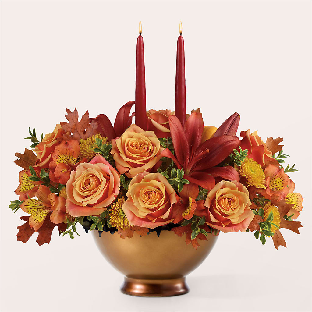 Harvest Table Centerpiece –  Black Orchid Florist, Santa Ana CA