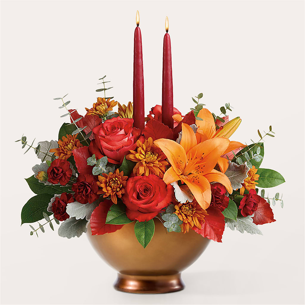 Fruits of Fall Centerpiece –  Black Orchid Florist, Santa Ana CA