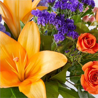 Radiant Citrus Bouquet –  Black Orchid Florist, Santa Ana CA
