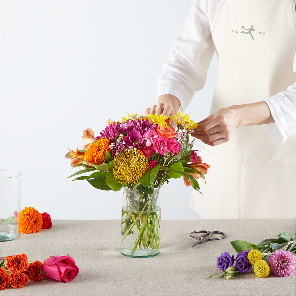 Feast of Color – A Florist Original –  Black Orchid Florist, Santa Ana CA