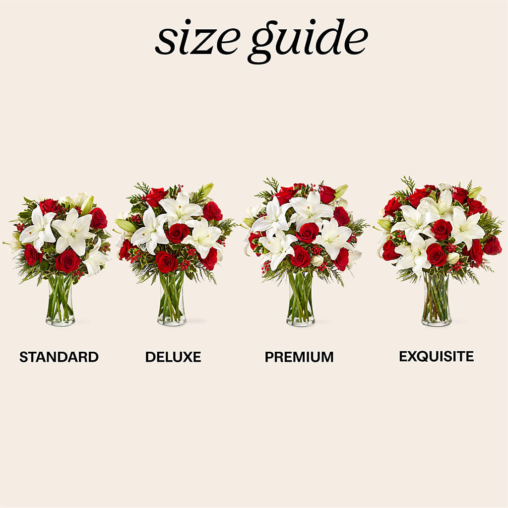 Sparkling Snowflakes Bouquet –  Black Orchid Florist, Santa Ana CA