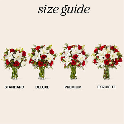 Sparkling Snowflakes Bouquet –  Black Orchid Florist, Santa Ana CA