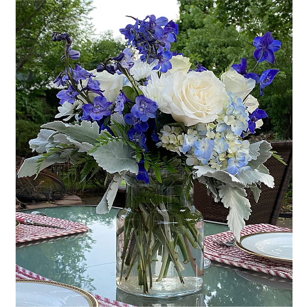 Clear Skies Bouquet –  Black Orchid Florist, Santa Ana CA