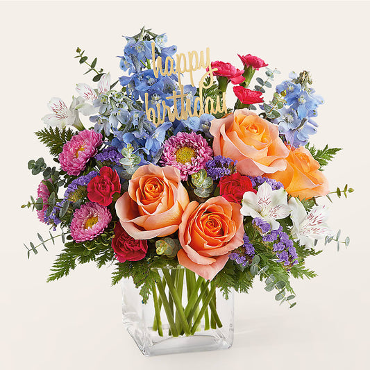 Birthday Bash Bouquet –  Black Orchid Florist, Santa Ana CA