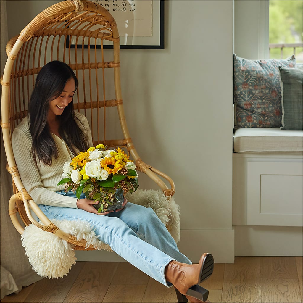 Luminous Morning Bouquet –  Black Orchid Florist, Santa Ana CA