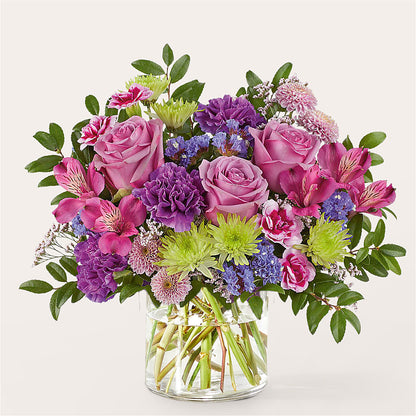 Glass Half Full Bouquet –  Black Orchid Florist, Santa Ana CA