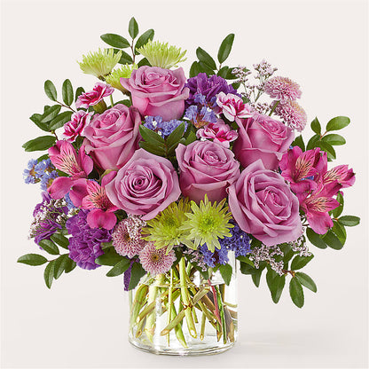 Glass Half Full Bouquet –  Black Orchid Florist, Santa Ana CA