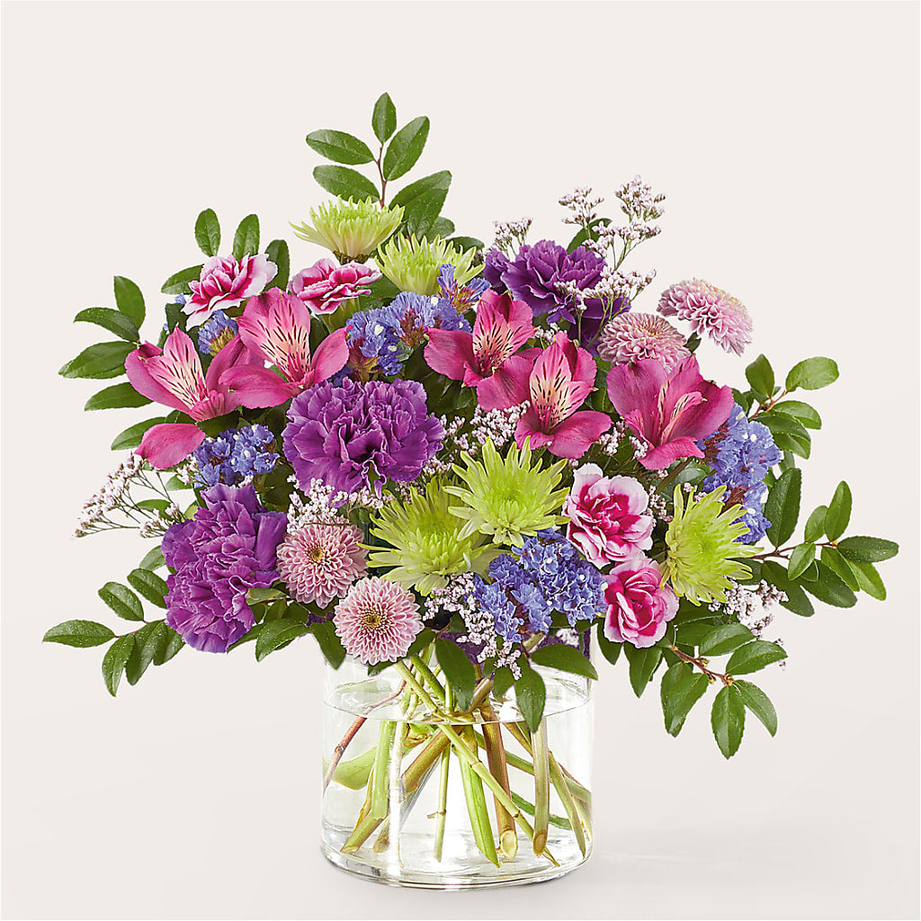 Glass Half Full Bouquet –  Black Orchid Florist, Santa Ana CA
