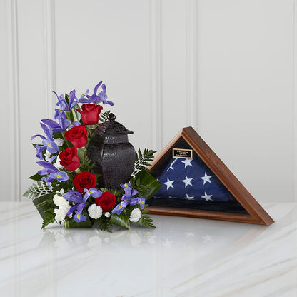 Patriotic Tribute Arrangement –  Black Orchid Florist, Santa Ana CA