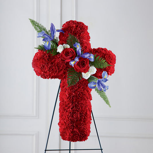 Faithful Hero Floral Cross –  Black Orchid Florist, Santa Ana CA