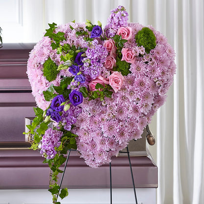 Treasured Love Standing Heart –  Black Orchid Florist, Santa Ana CA